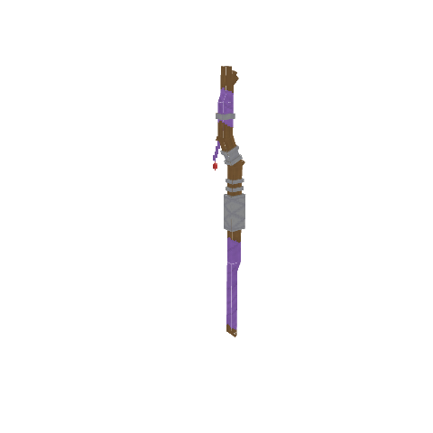 Fern Staff, voxel model preview