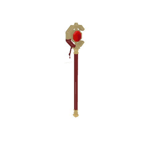 Frieren Staff, voxel model preview