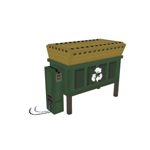 Generator / shredder, voxel model preview