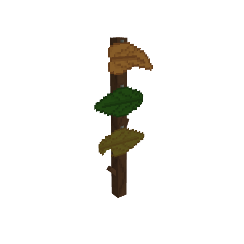 Fae Leaf Sign, voxel model preview