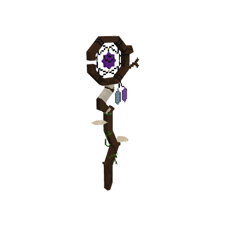 Fae Wand, voxel model preview