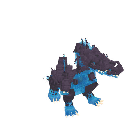 Mini Boss Hydra, voxel model preview