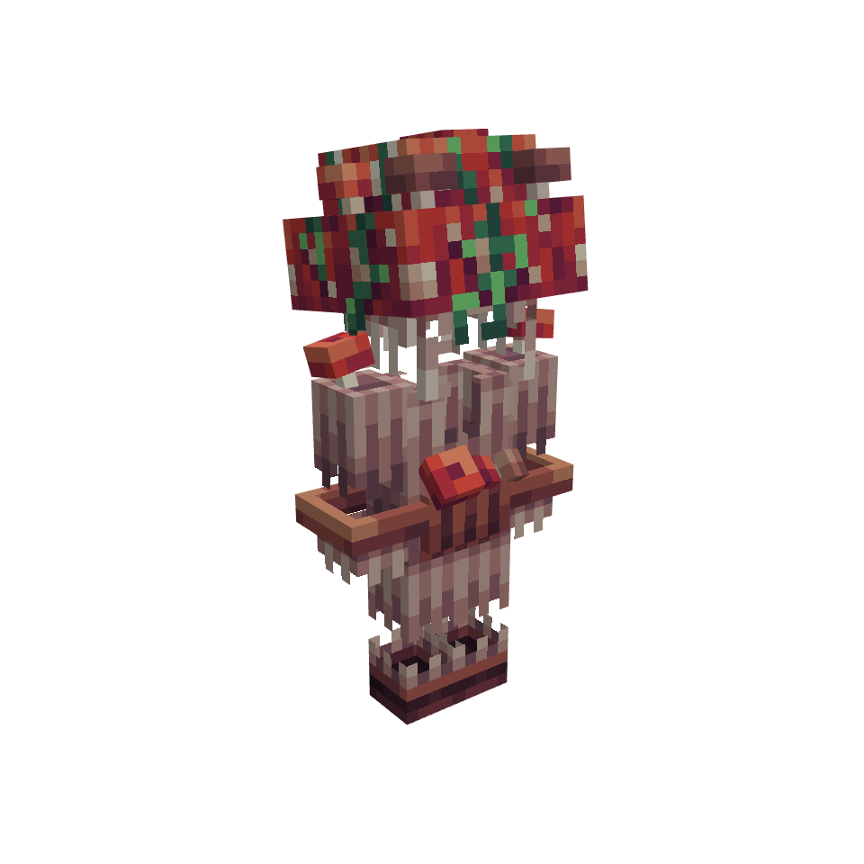 Mushroom Armor, voxel model preview