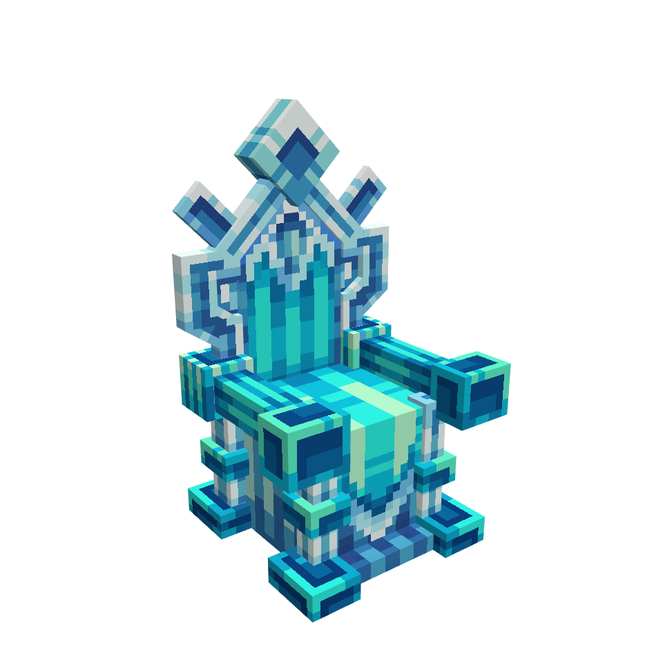 A Ice Throne, voxel model preview