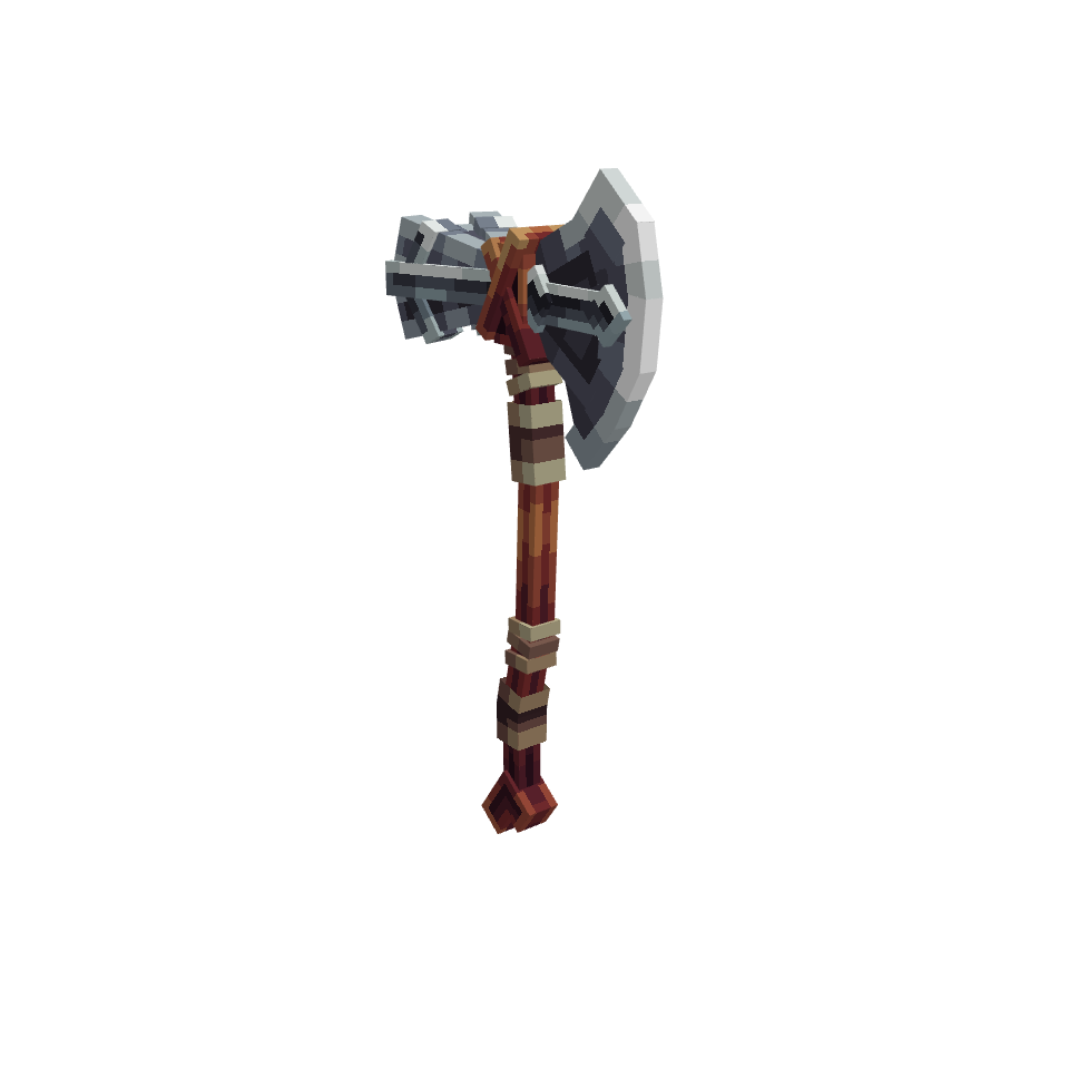 Stormbreaker, voxel model preview