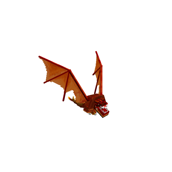 Dragon Baby, voxel model preview