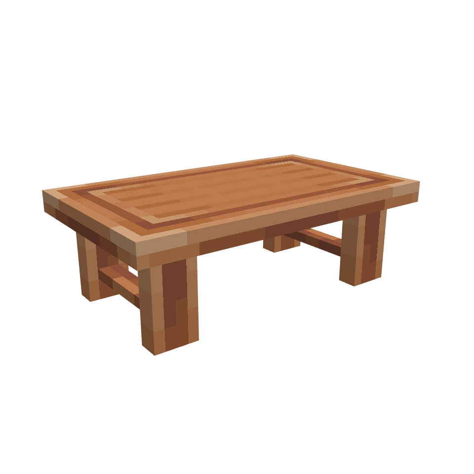 Coffee Table, voxel model preview
