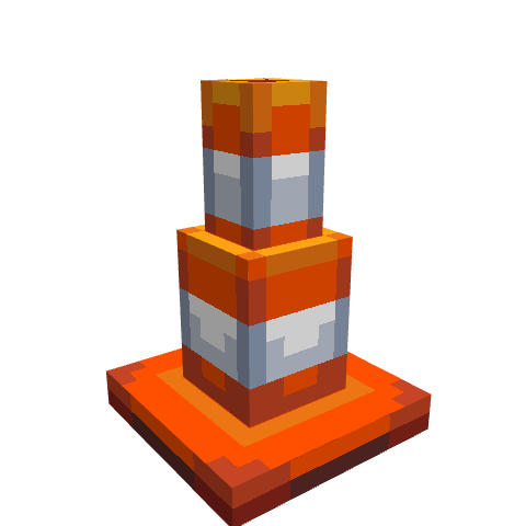 Tall Cone, voxel model preview