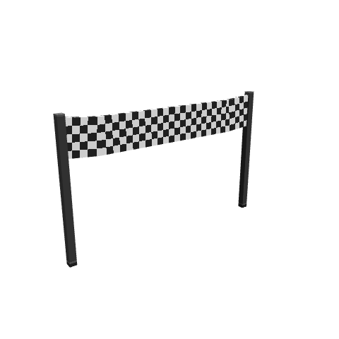 Checkered Flag, voxel model preview
