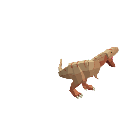 Tarbosaurus (Old Dinosaur Project), voxel model preview