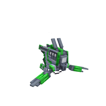 BB-Worky Gamma Drone, voxel model preview