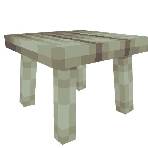 Old Table, voxel model preview