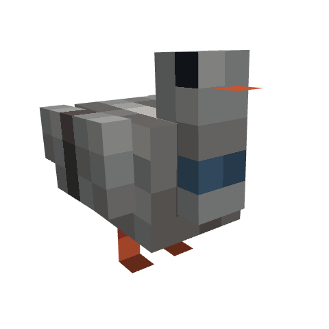 Pigeon (Polyjo), voxel model preview