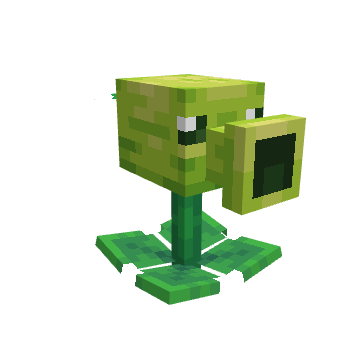 Peashooter (Polyjo), voxel model preview
