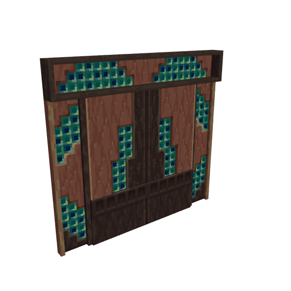 Art Deco Door 1, voxel model preview