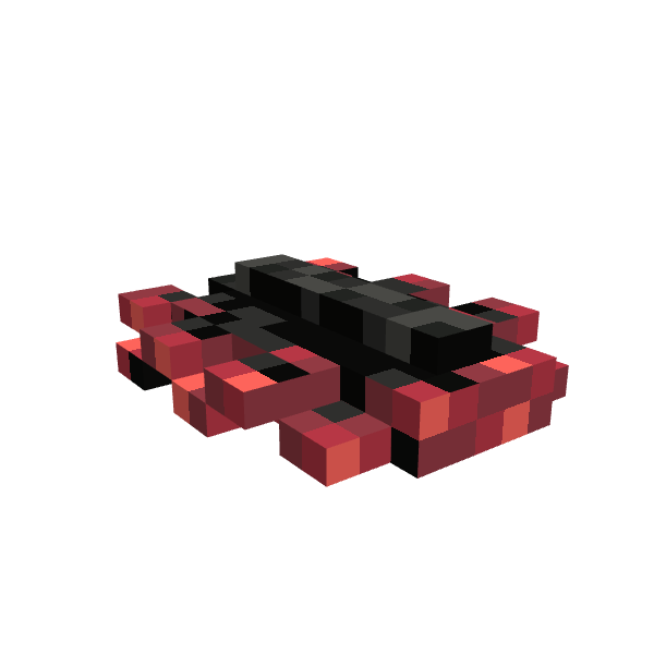 Pseudobiceros Gloriosus Flat Worm, voxel model preview