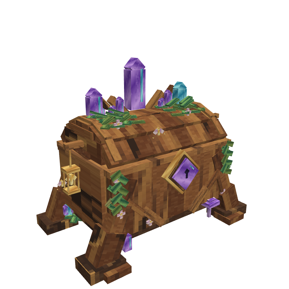 Elderbloom Crate v1, voxel model preview