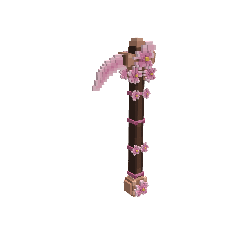 Hoe Sakura, voxel model preview