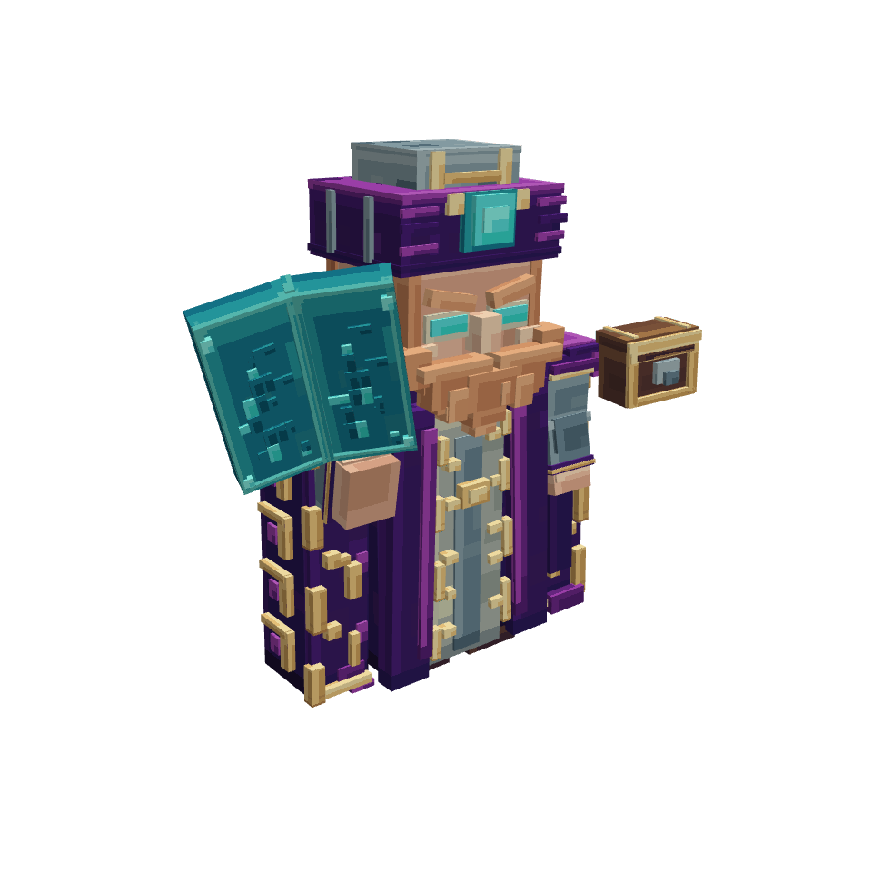 Little mage, voxel model preview