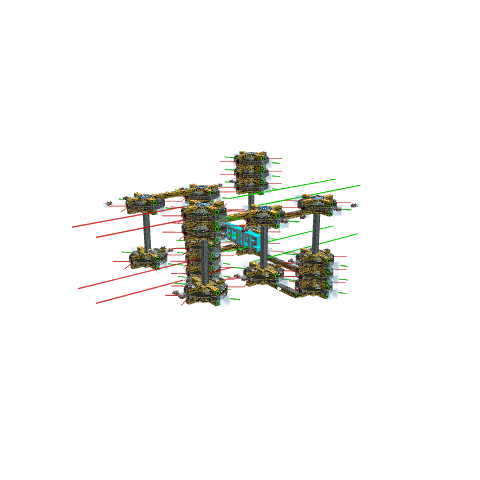 Space Mall Space Station F HD Destructible, voxel model preview