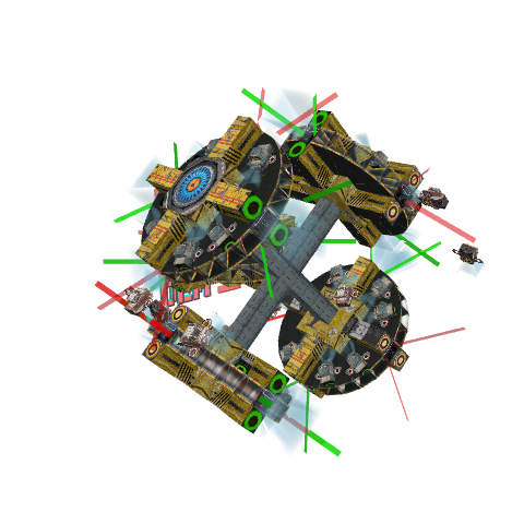 Miners Den Space Station H HD Destructible, voxel model preview