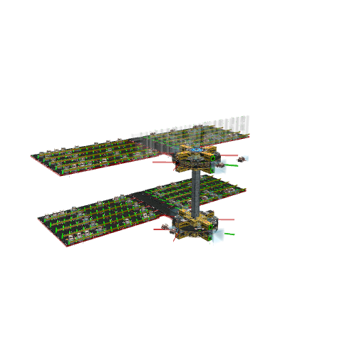 Park N Ride Space Station J HD Destructible, voxel model preview