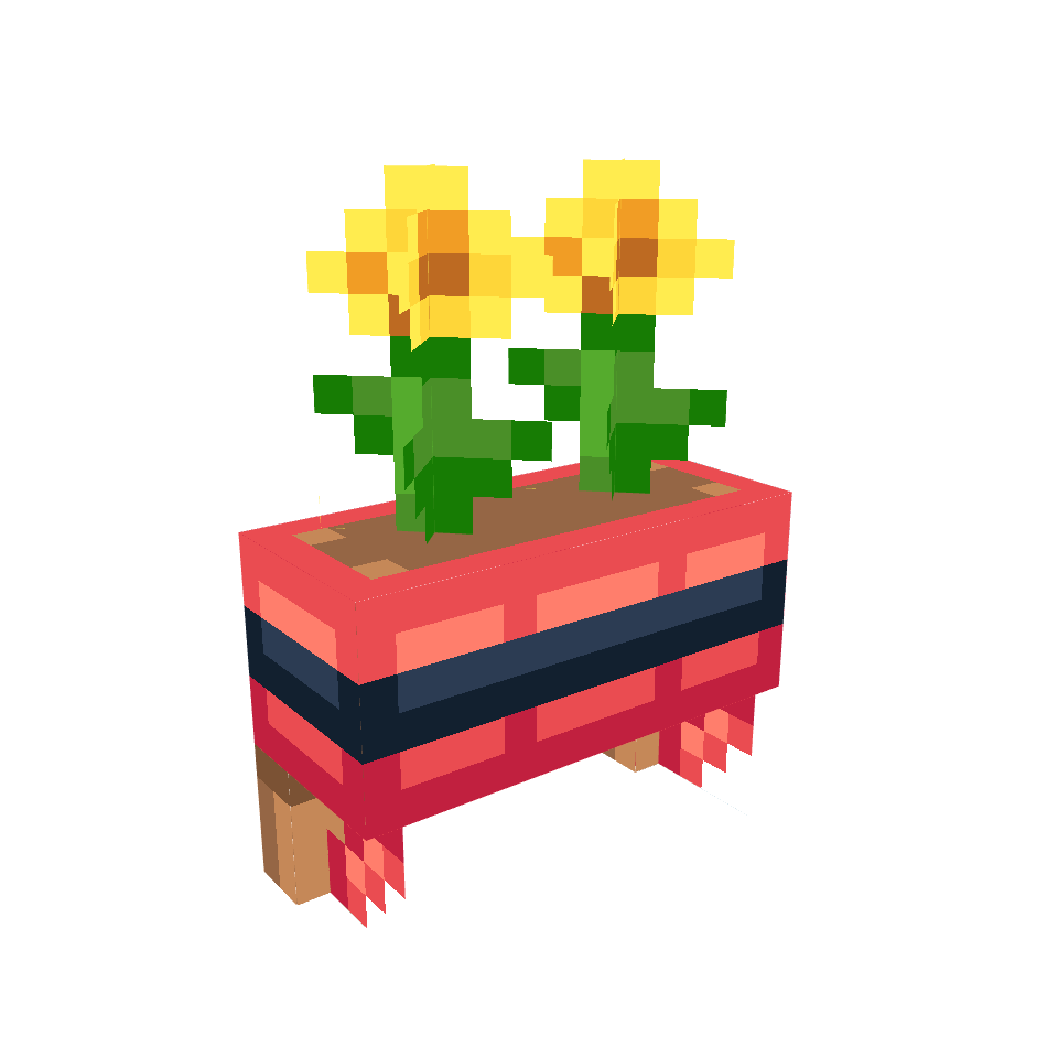 Flower Box, voxel model preview