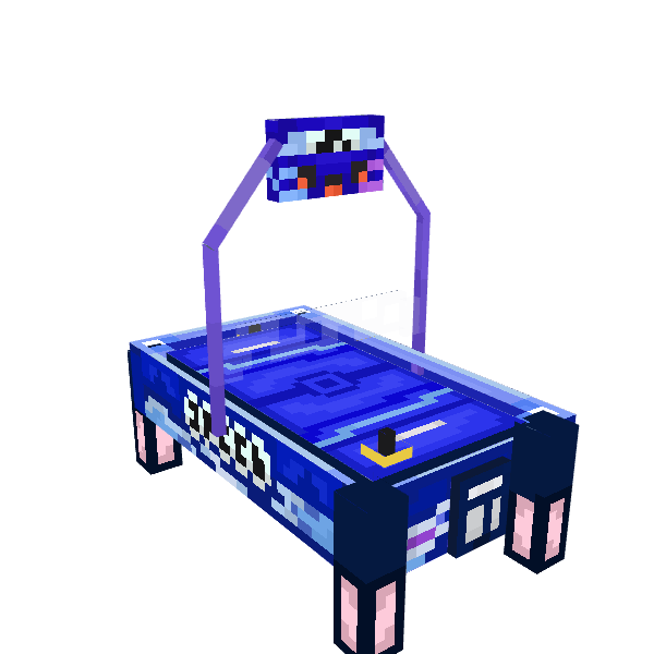 Air Hockey Arcade, voxel model preview