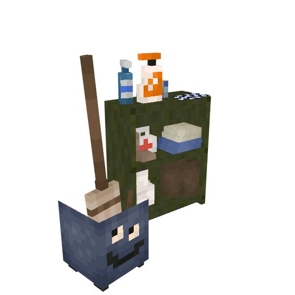 Sanitation Station, voxel model preview