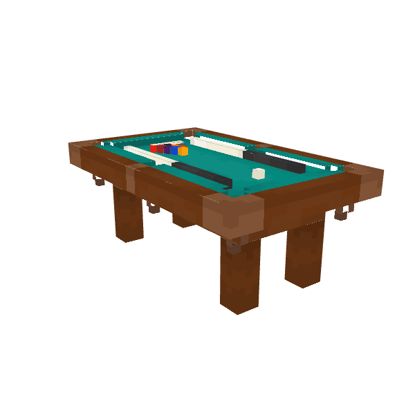Pool Table, voxel model preview