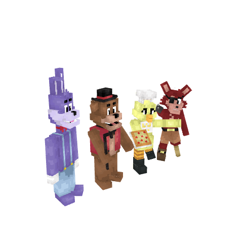 Fazbear and Friends!, voxel model preview