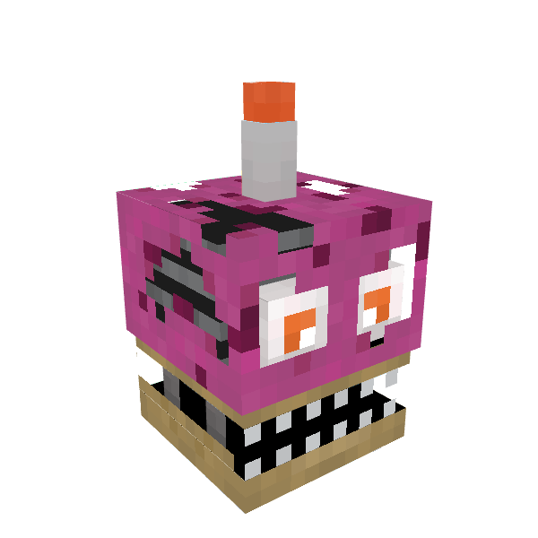 Nightmare Cupcake, voxel model preview