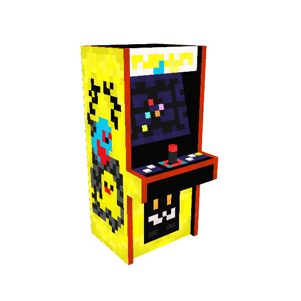 Pacman Machine, voxel model preview