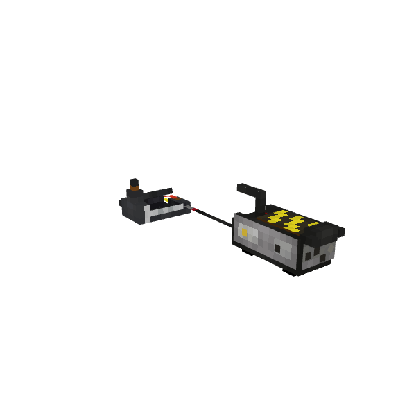 Ghost Trap & Foot Pedal, voxel model preview