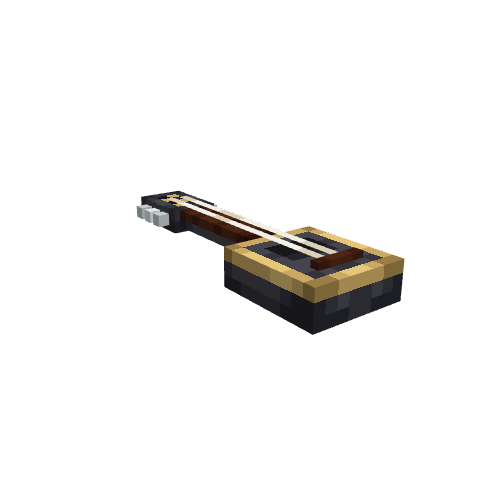 Classic/Acoustic Guitar, voxel model preview