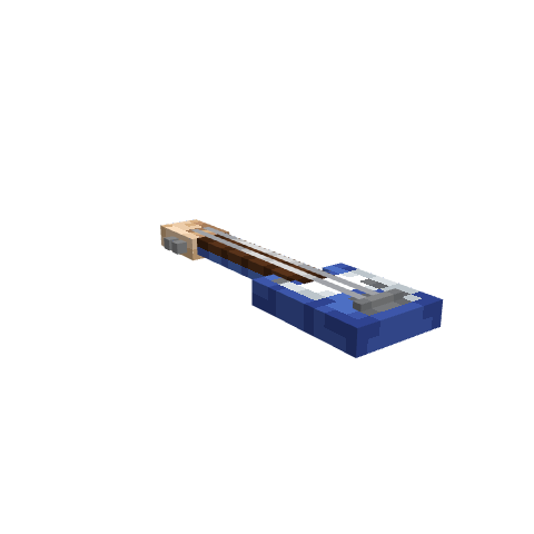 Electric Bass, voxel model preview
