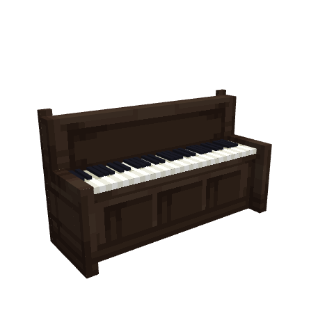 Piano, voxel model preview