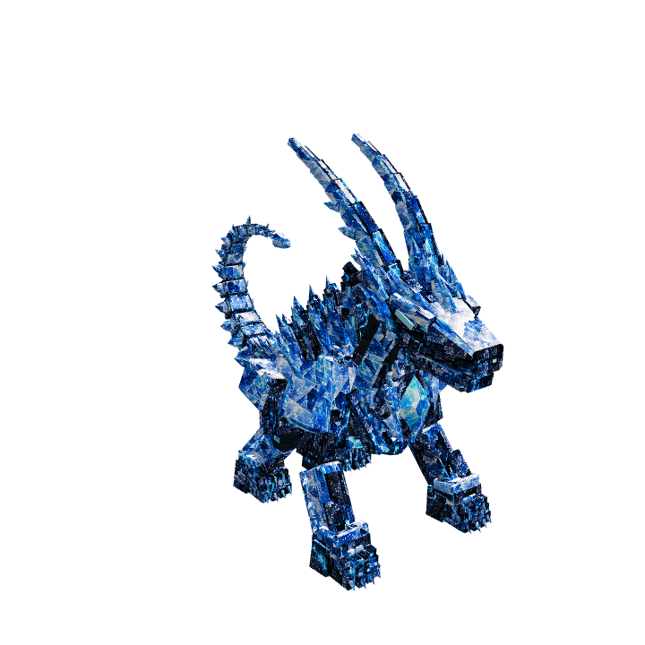 Lodowy Straznik Cytadeli, voxel model preview