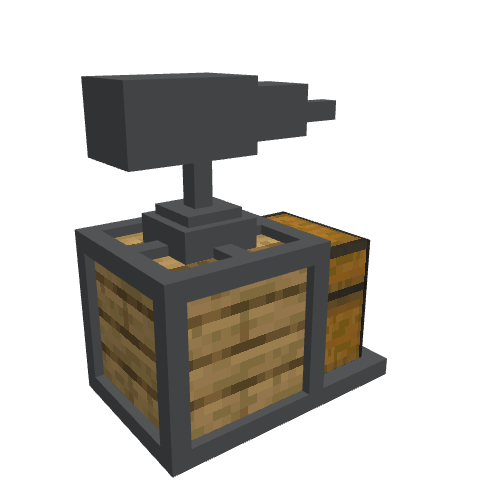 Turret, voxel model preview