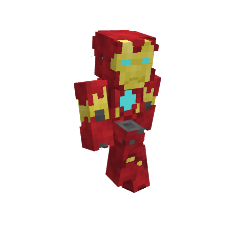 Avengers Iron Man, voxel model preview