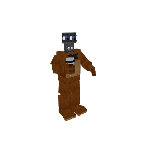 Freddy Fazbear, voxel model preview