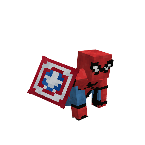 Captain America: Civil War Spider-Man, voxel model preview