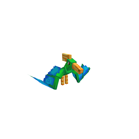Pterohusher, voxel model preview