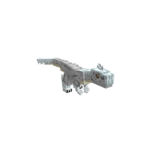 Cryossaurus, voxel model preview
