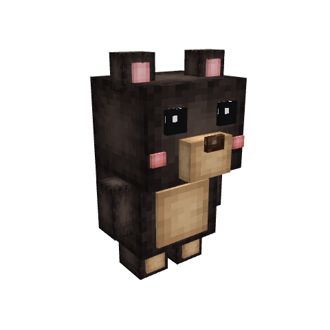 Black Bear Pet, voxel model preview