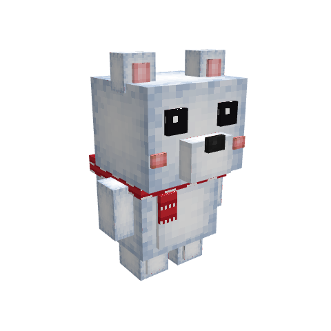 Polar Bear Pet, voxel model preview