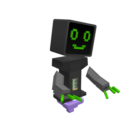 Glitchy, voxel model preview