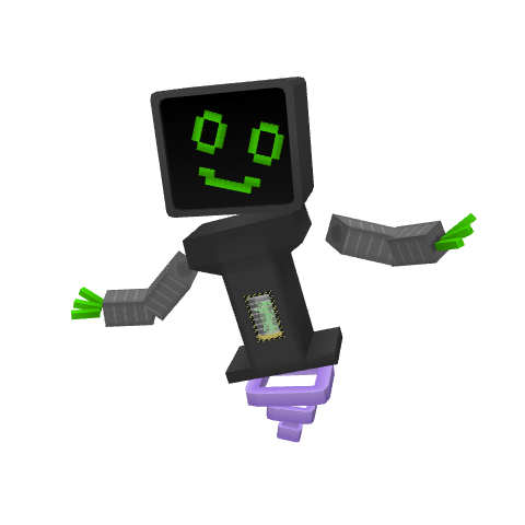 Glitchy, voxel model preview