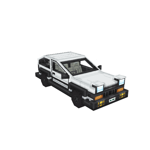 Toyota Trueno A86, voxel model preview
