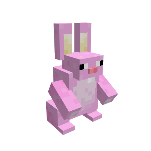 Easter Bunny, voxel model preview
